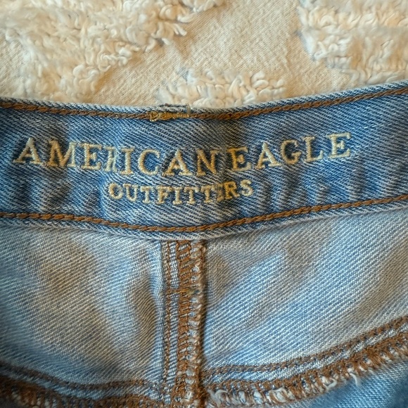 American Eagle Outfitters Blue Skinny Distressed Jeans - Picture 2 of 5